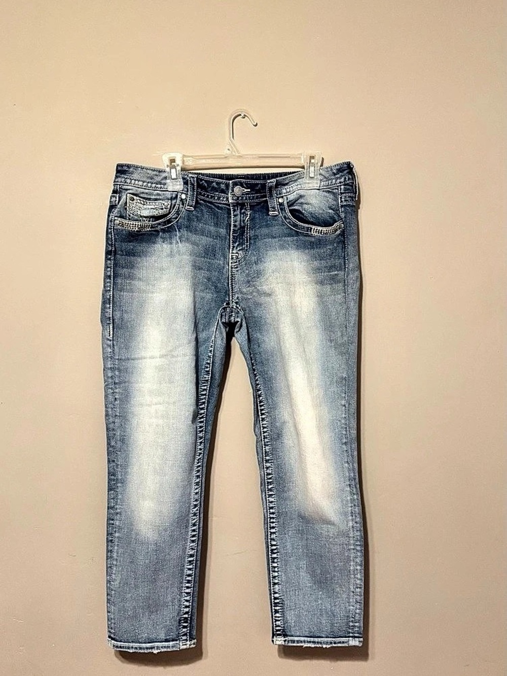 Vigoss Heritage Fit Capri Skinny Jeans in Blue Size S13/14 L25 Like New